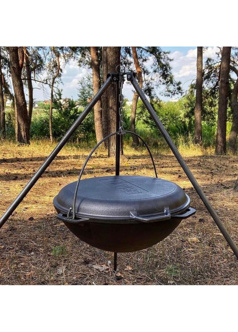 Крышка сковорода чугунная Гриль Ø 360 мм Brizoll (360397642)