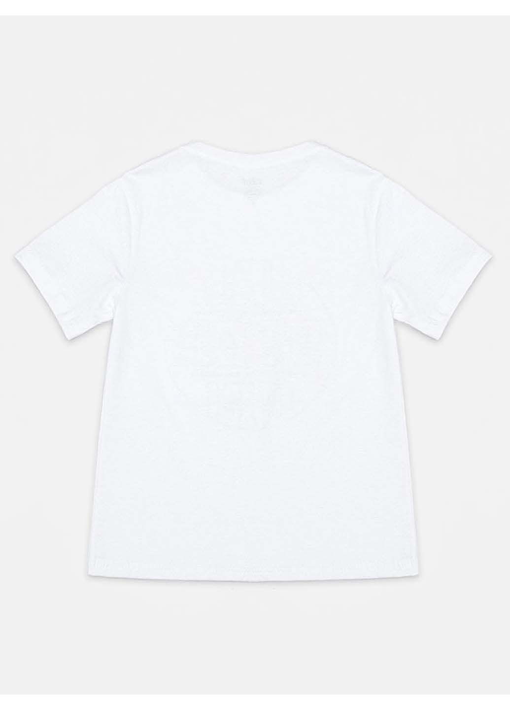 Белая летняя футболка Essu