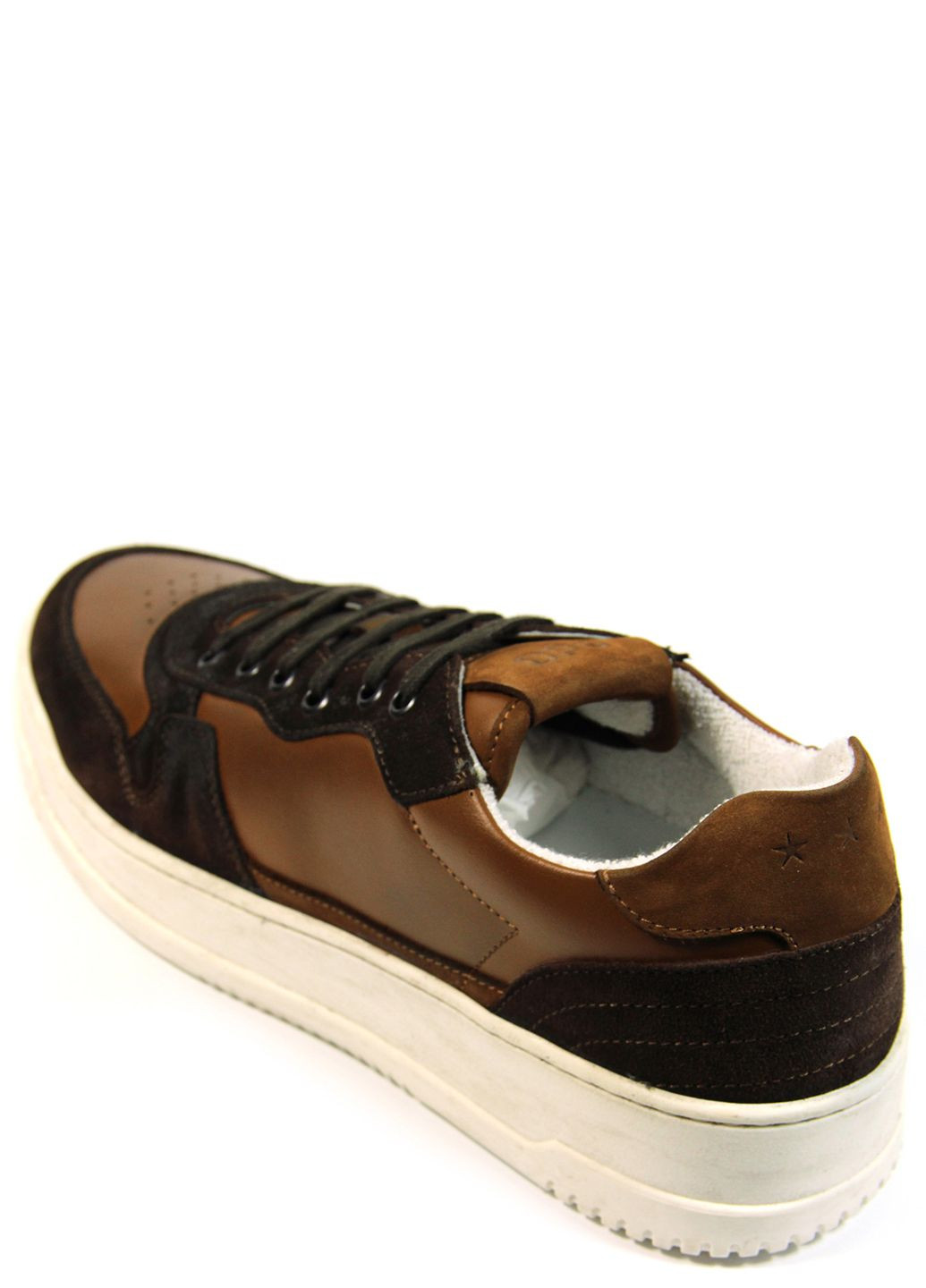 Коричневі чоловічі кеди assist suola bianca Pantofola D'oro