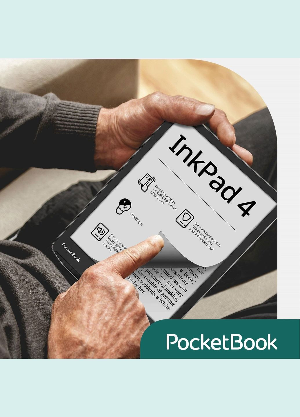 Електронна книга 743G InkPad 4, Stardust Silver PocketBook (314928832)