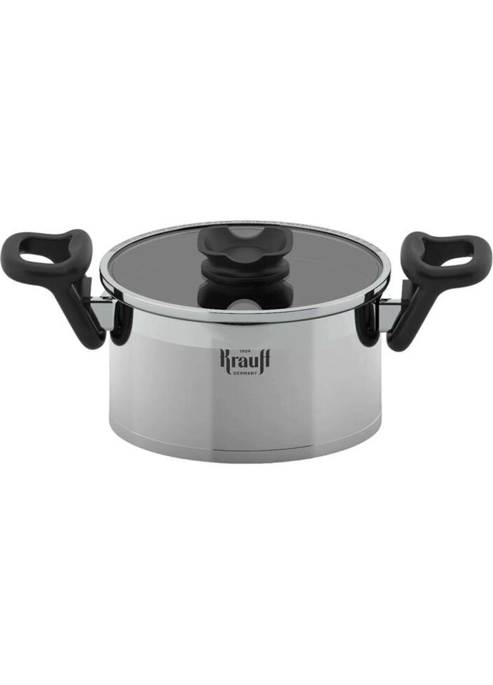 Кастрюля с крышкой Elegance 26-247-028 16 см 2 л серебристая Krauff (319551410)