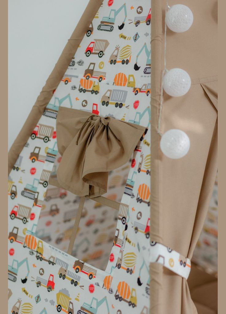 Вігвам для дитини Машинки з матрасиком БОН БОН + кошик для іграшок + гойдалка балансир. Повний комплект! No Brand (316257090)