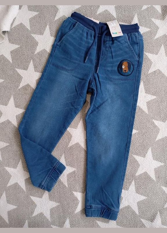 Синие демисезонные джоггеры джегенсы . Lupilu