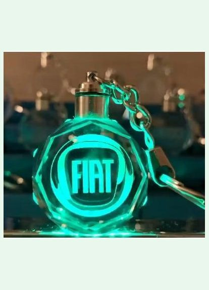 Брелок автомобильный на ключе Фиат авто брелок с логотипом Fiat с подсветкой (R051068) GF (316093776)
