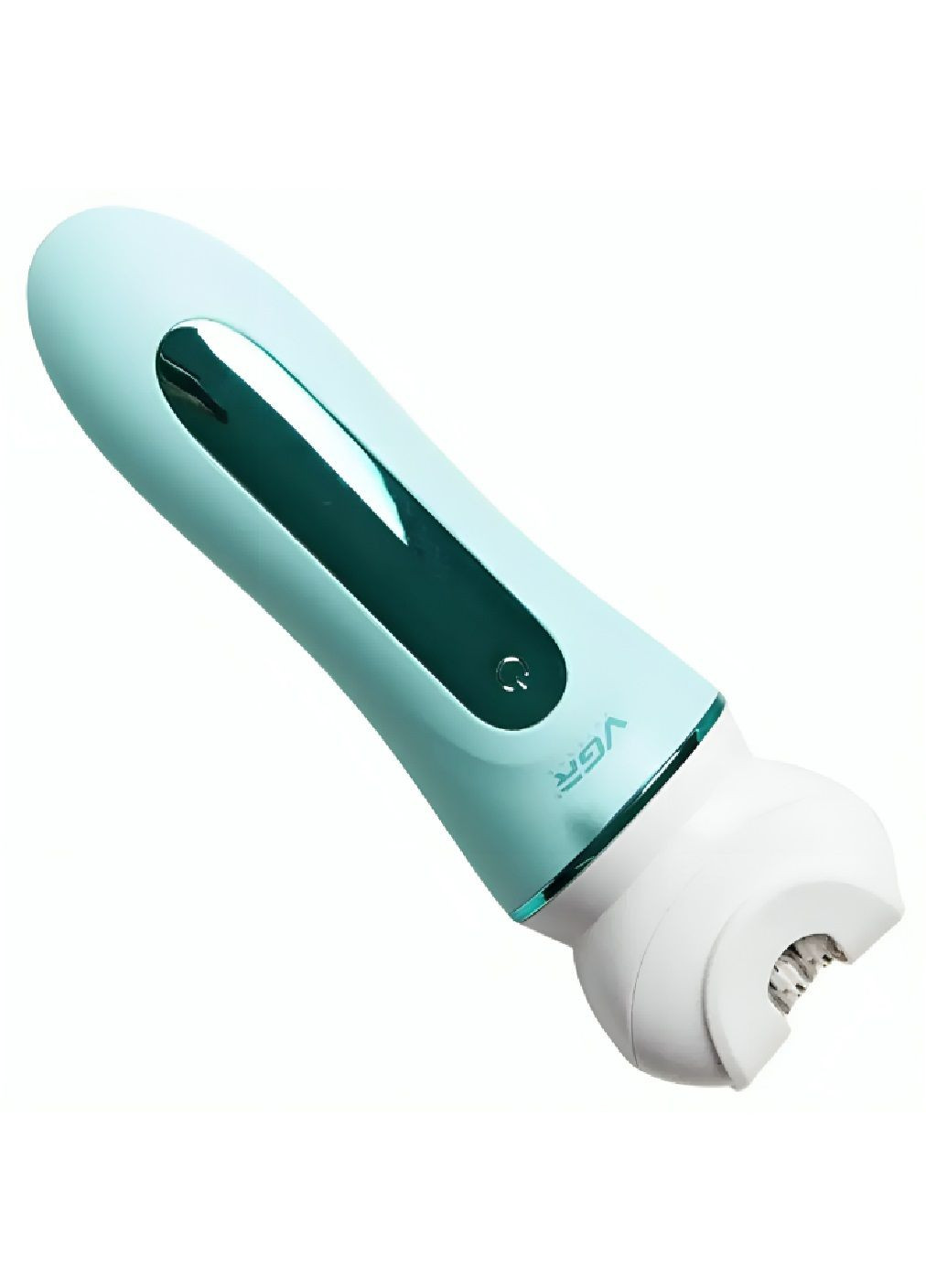 Епілятор жіночий акумуляторний для сухого вологого гоління з базою дисплеєм індикатором насадками 5 штук (480060-Prob) Зелений Unbranded (329033767)