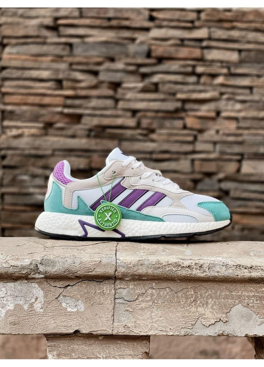 КРОСІВКИ ЖІНОЧІ ADIDAS TRESC RUN WHITE PURPLE AQUA АДІДАС No Brand бежеві демісезони (369389403)