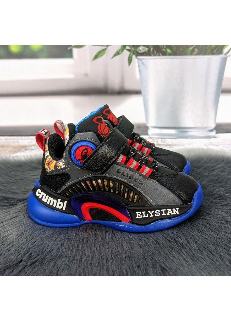 Синие демисезонные кроссовки подростковые Clibee