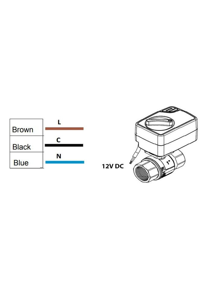 Кран з електроприводом 12В 1/2 Mastino (337514561)