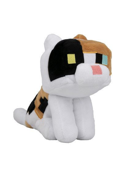 М'яка іграшка Minecraft Триколірний кіт оцелот сидить No Brand (282719803)