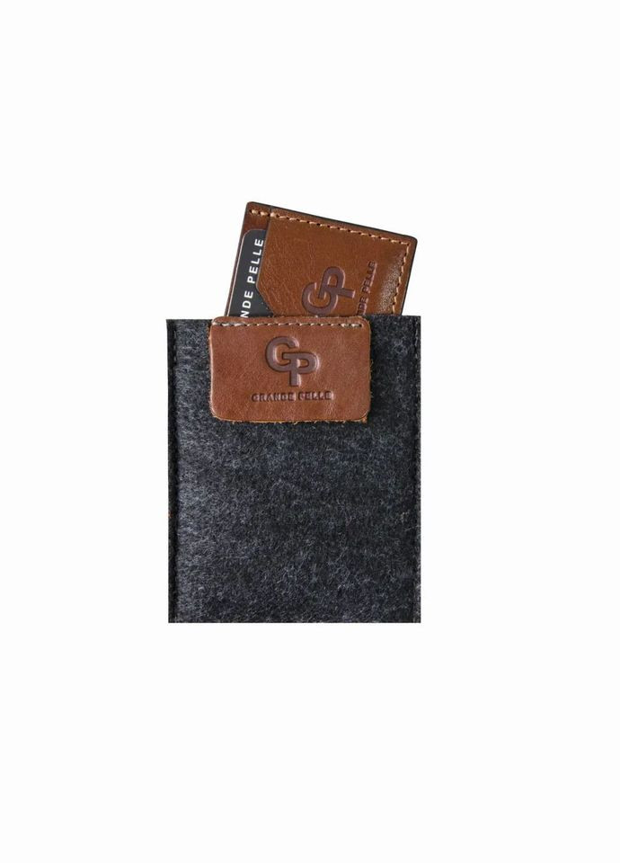 Кардхолдер 300623 терракотовая кожа гладкая Grande Pelle (298683836)