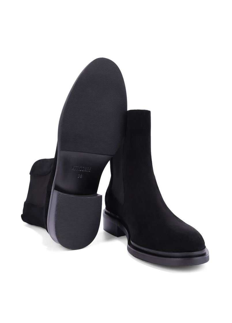 Жіночі Черевики 580X-0701-C49 Чорний Велюр Attizzare (365434825)
