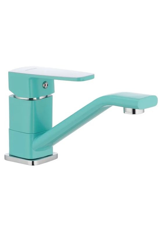 Змішувач для умивальника Missouri 555 (вилив 15 см) бірюзовий (MI1629) Mixxus (321193166)