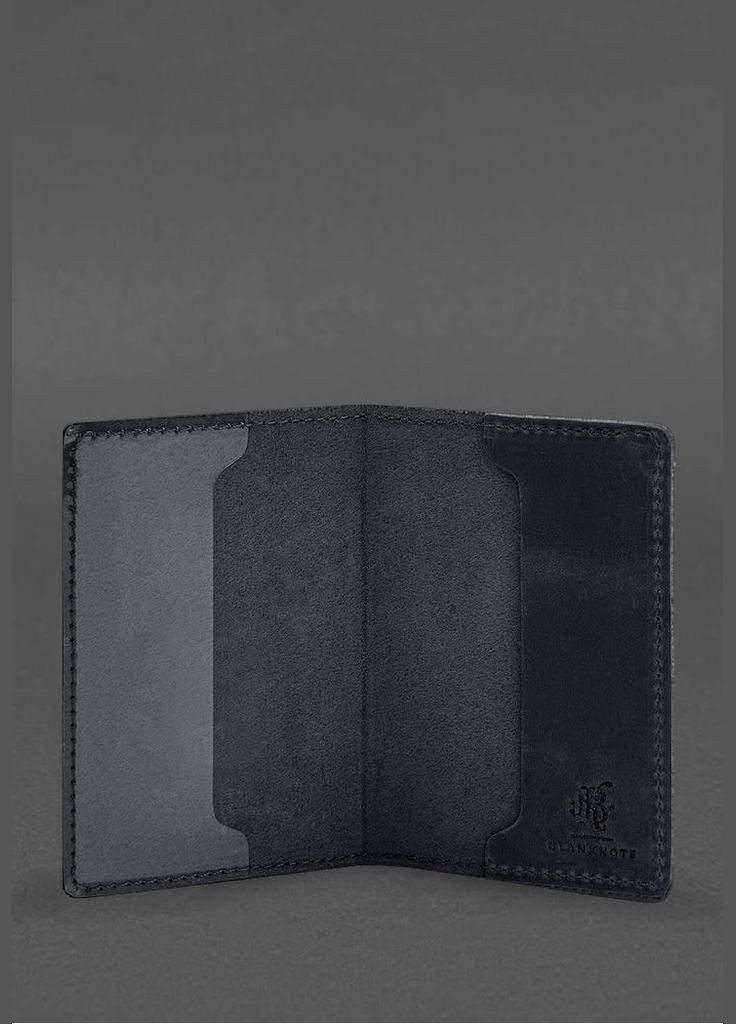 Кожаная обложка для военного билета офицера запаса 8.2 темно-синий Crazy Horse (A-028525) BlankNote (328961600)