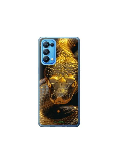 Чехол на Oppo Reno5 Pro Golden snake "6072u-2239-2448" Endorphone (365807975)