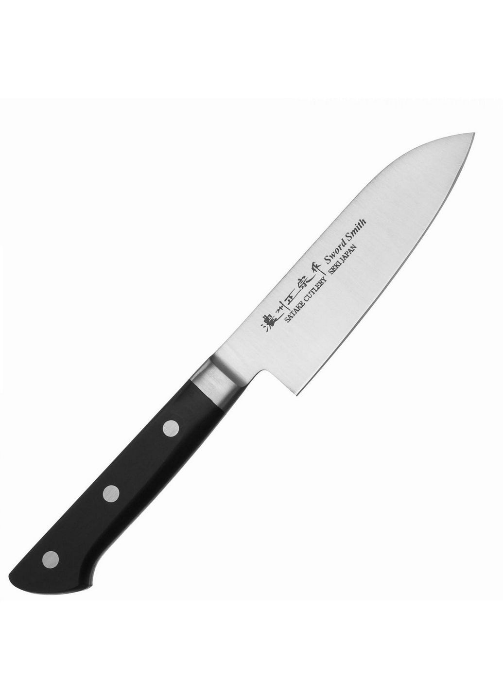Кухонный японский нож 13,5 см Satake чёрные,