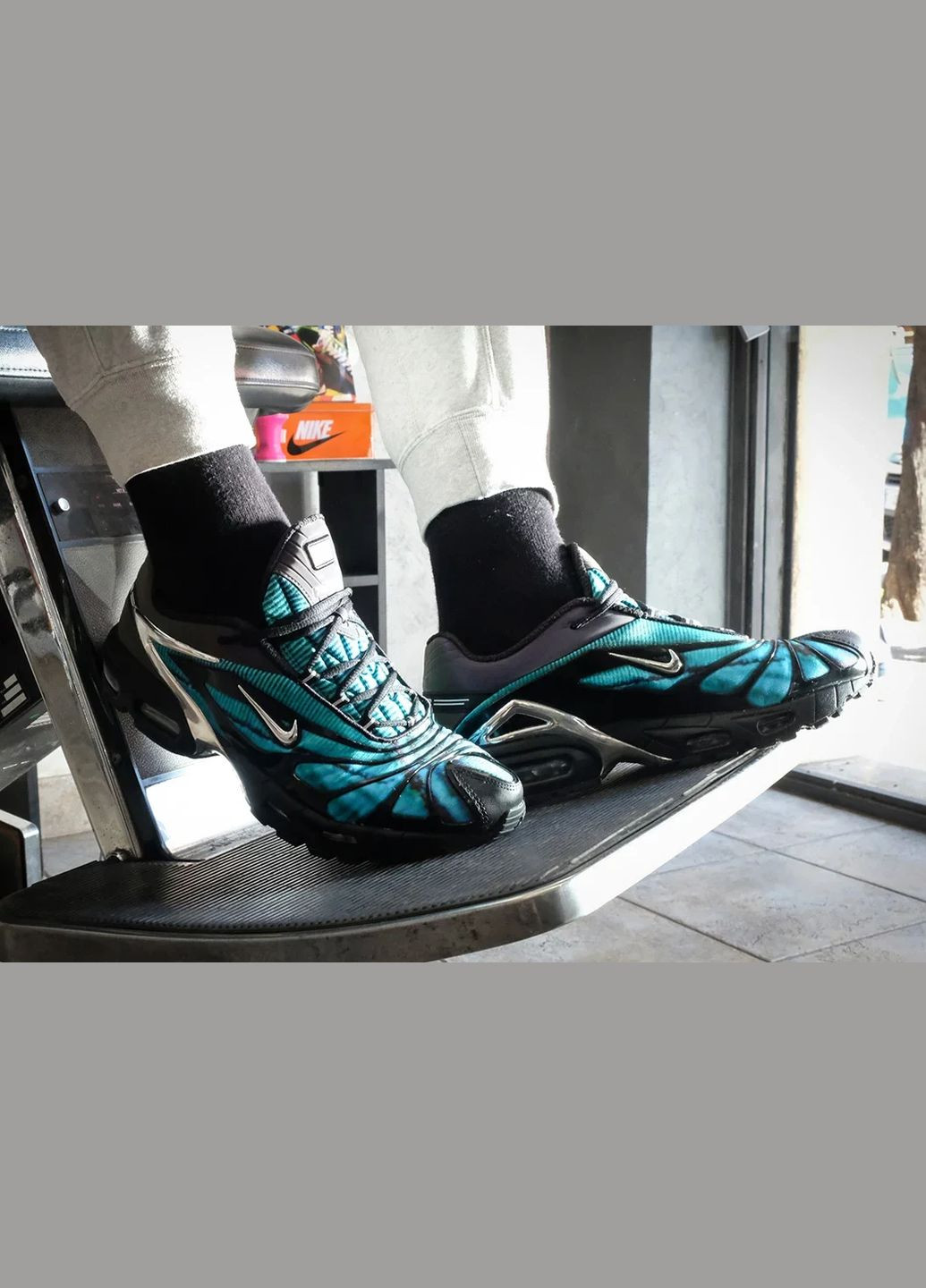 Синій всесезонні кросівки air max tailwind 5 skepta bright blue - cq8714-001 Nike