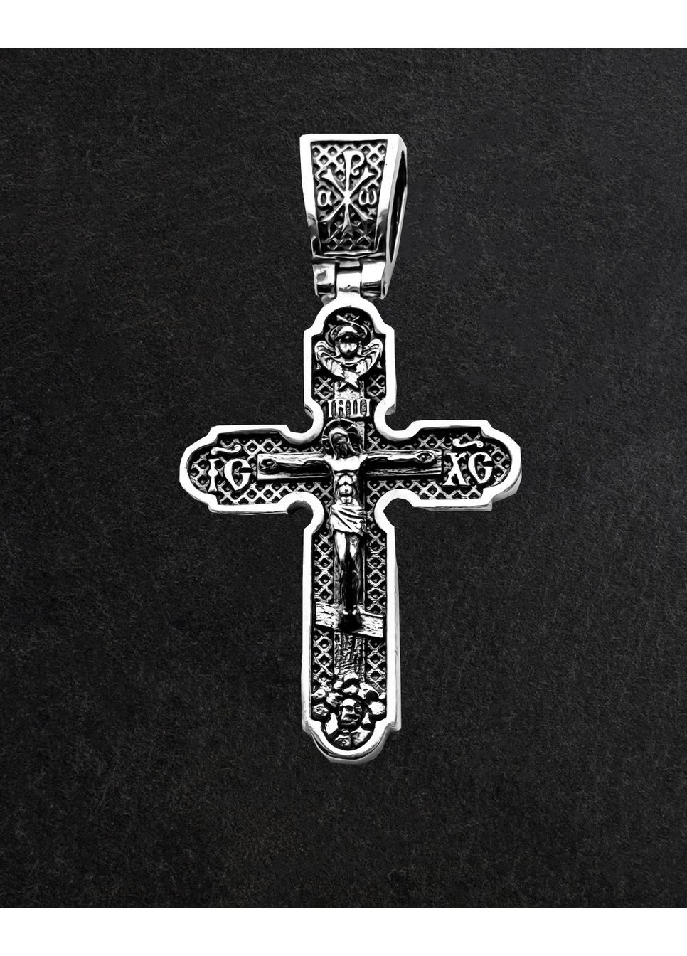 Мужской серебряный крестик 925 пробы, кулон DeLoS (370798591)