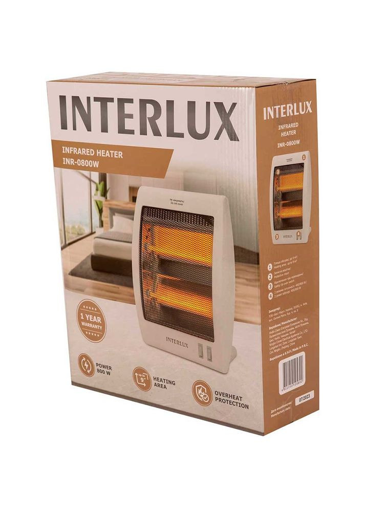 Інфрачервоний обігрівач INR-0800W INTERLUX (306873418)