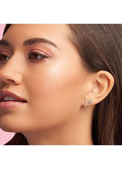 Срібні сережки Пандора кульчики "Сфери" 298359 Kabluchka (355344776)