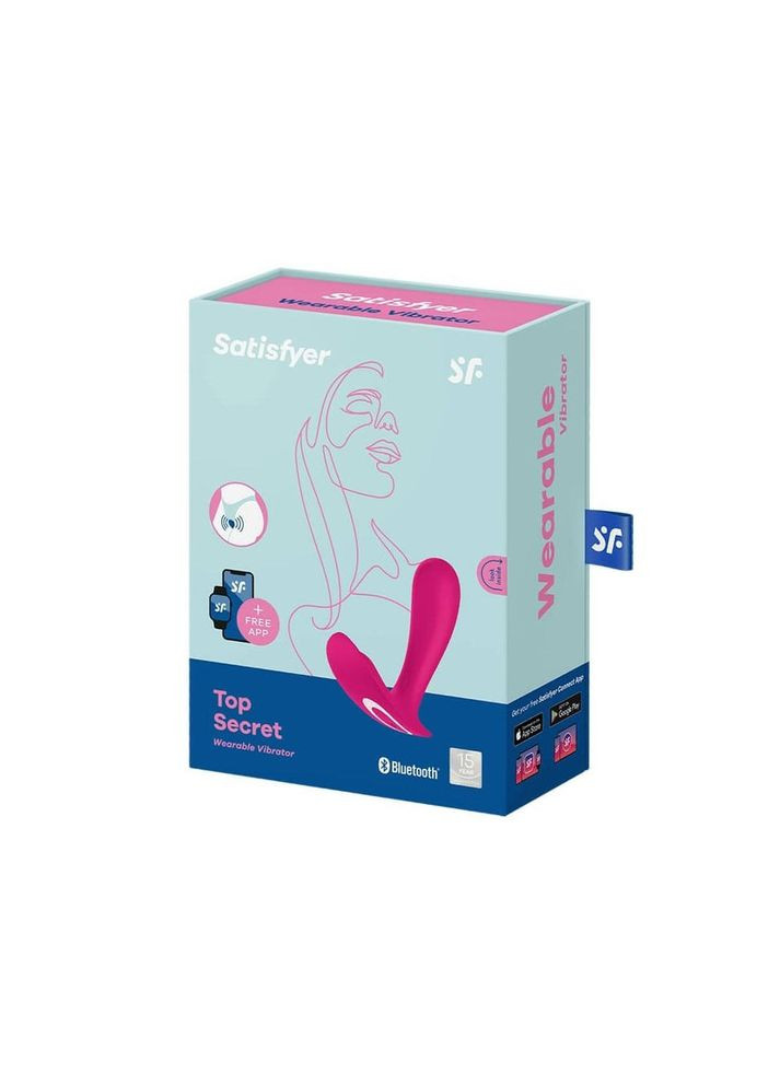 Смарт-вибратор в трусики с двумя моторами Top Secret для точки G и клитора, розовый Satisfyer (303898275)