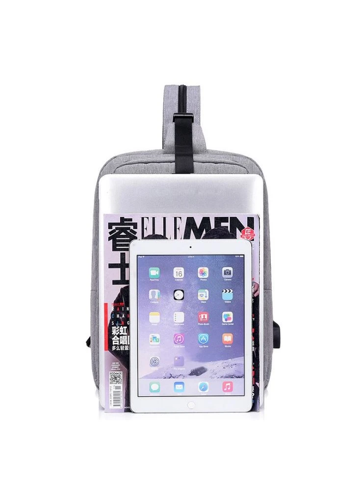 Міський рюкзак жіночий з USB-зарядкою Чорний Dxyizu (333829318)