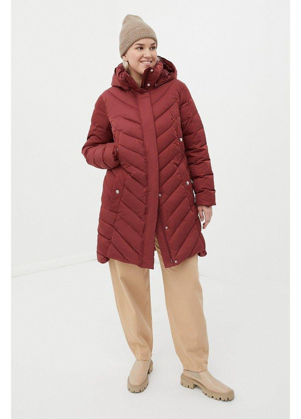 Бордовая зимняя зимняя куртка fwb160131-332 Finn Flare