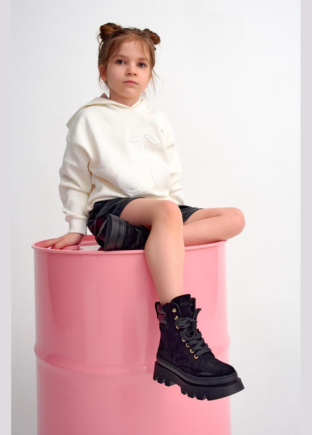 Черевики, колір чорний Estro (325455034)