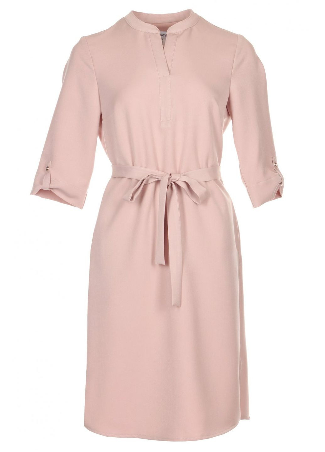 Бежева повсякденний сукня пряма з паском (ll149320011) LadyLike