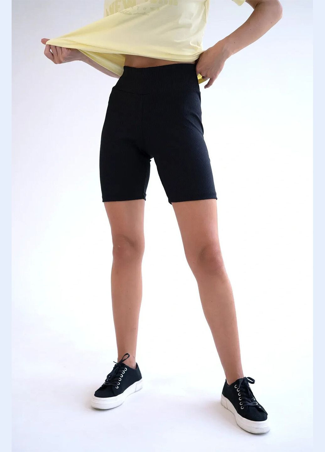 Жіночі велосипеди з рубчика Fit Чорні Teamv (323000565)