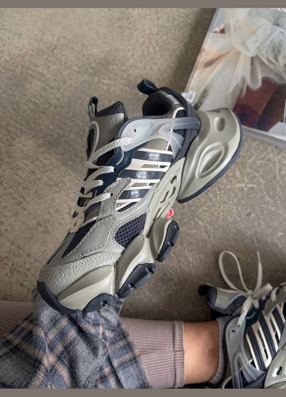 Кроссовки женские Adidas Vento XLG Deluxe Grey Black White | Адидас Венто XLG Делюкс серые No Brand серые демисезоны (347223376)