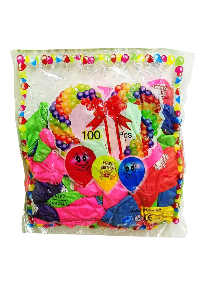 Воздушные Шары "Смайл" 11-92 микс цветов 100 штук BMW (316266400)