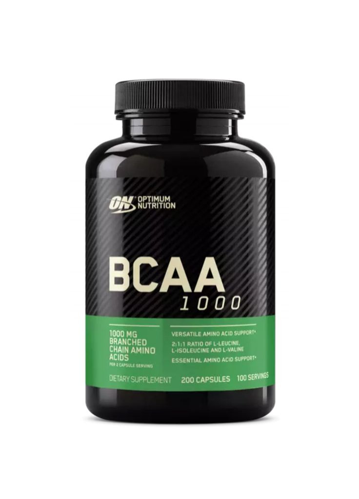 BCAA 1000 200 caps комплекс из трех незаменимых аминокислот Optimum Nutrition (291124795)