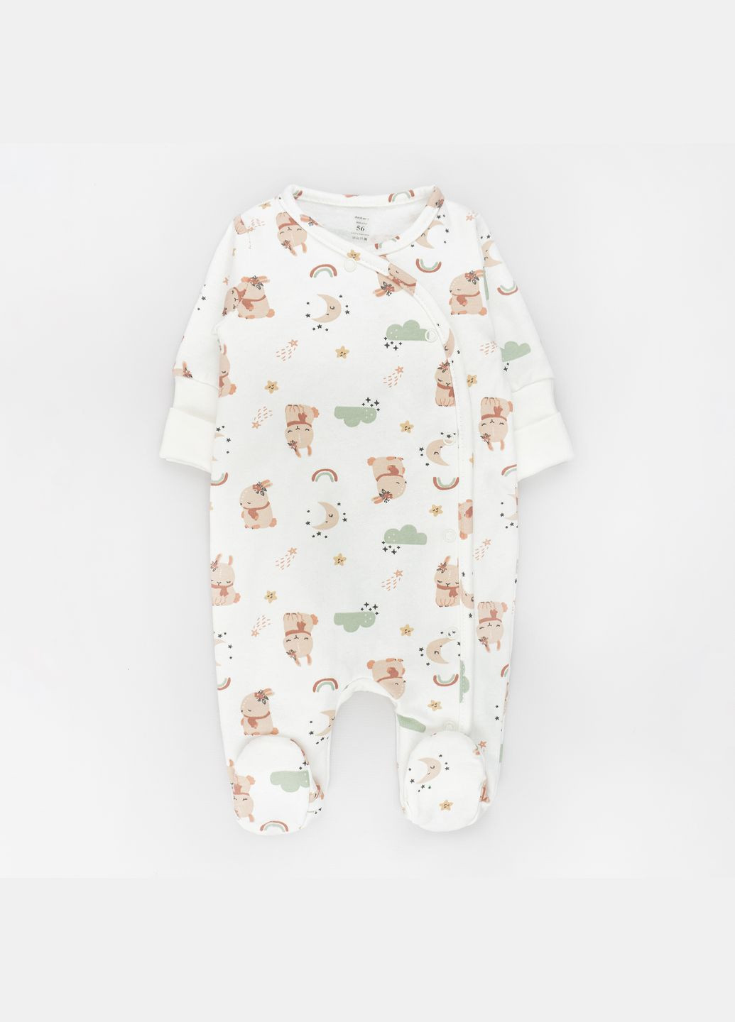 Человечек для малышей с начесом Dexter`s диагональная застежка bunnies dexter's (316356253)