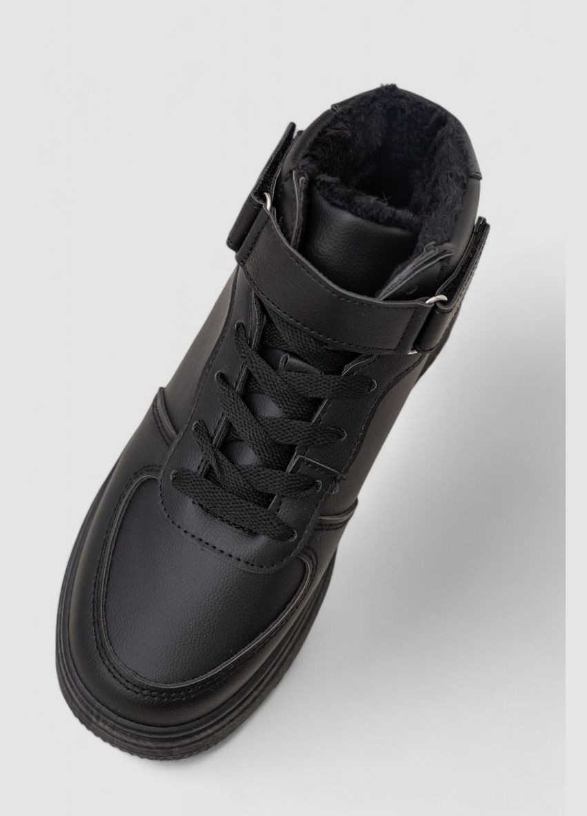 Кроссовки женские зимние на меху Ager Кроссовки чёрные зима (318561218)