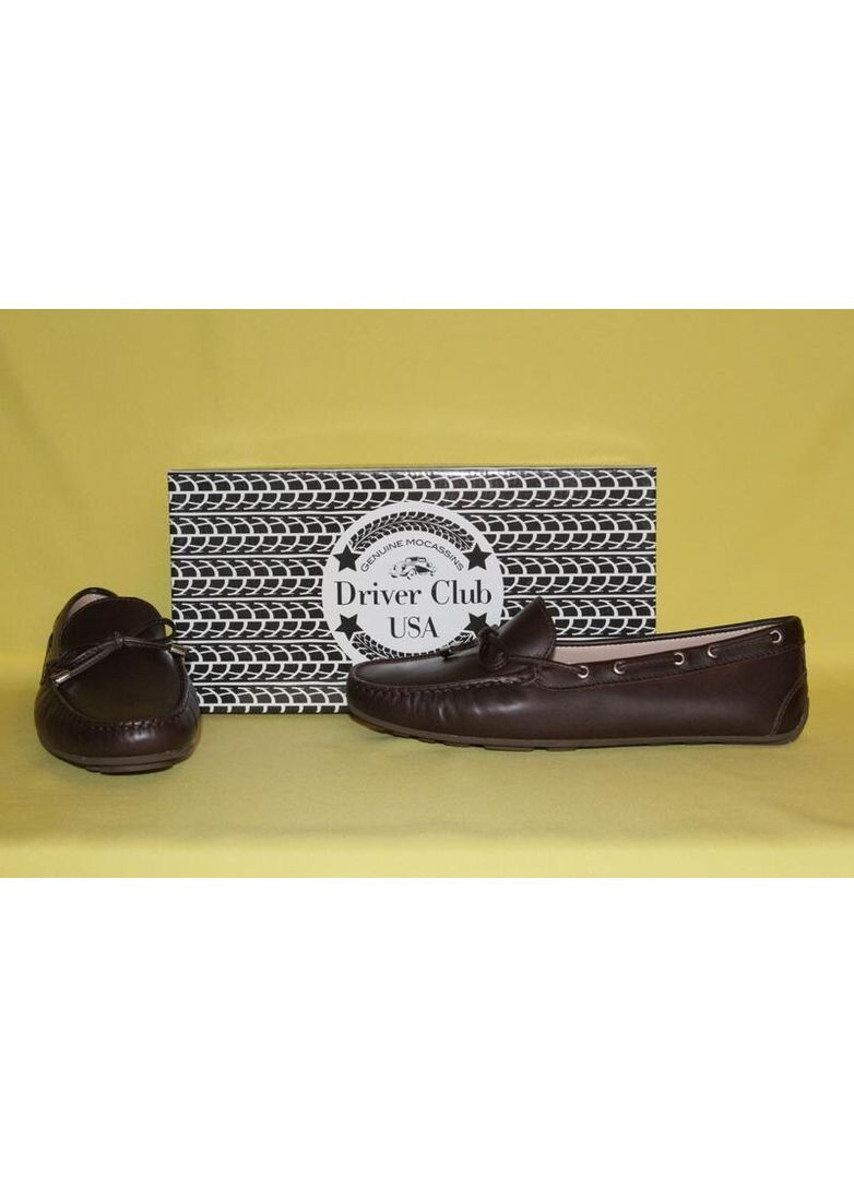 Коричневые мокасины женские размер 40,5 Driver Club USA