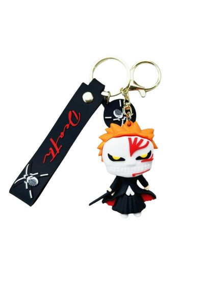 Блич Ичиго брелок аниме брелок Bleach Ichigo для детей черный брелок на рюкзак, ключи Shantou (282993579)