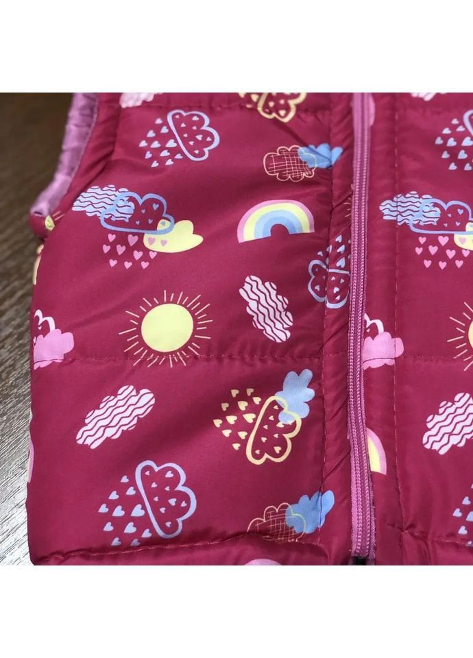 Жилетка-безрукавка для девочки из плащевки с утеплителем синтепон. Else (363553248)