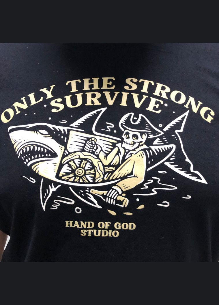 Чорна футболка виживають тільки найсильніші gr-1002.2xl Grizzly