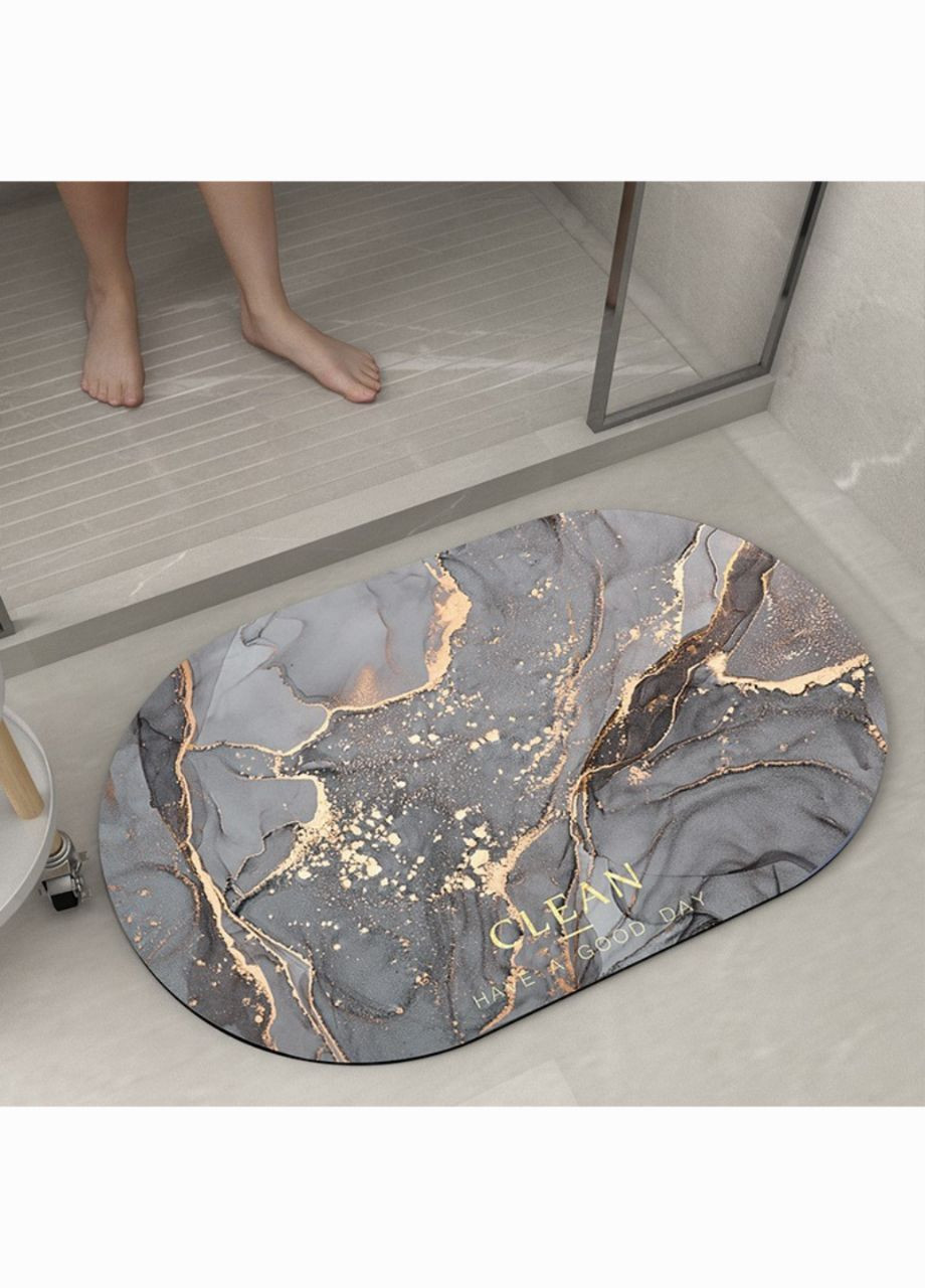 Коврик влаговпитывающий для ванной комнаты 3D Мрамор 50х80 см No Brand (292733611)