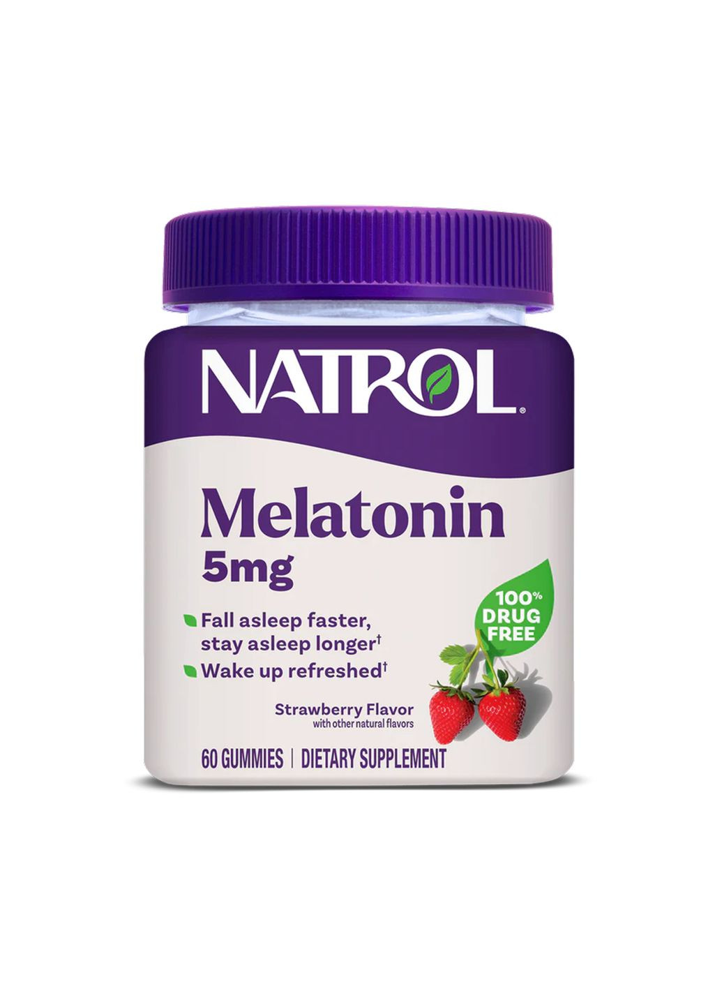 Мелатонин 5мг 60 жевательных конфет Nature's Way для сна и расслабления добавка для улучшения сна Natrol (368986574)