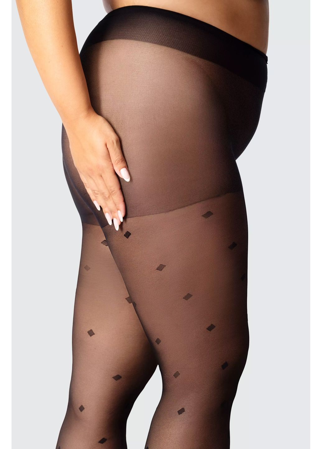 Колготки большого размера с принтом Diamond Rain 30 den Mona (349500460)