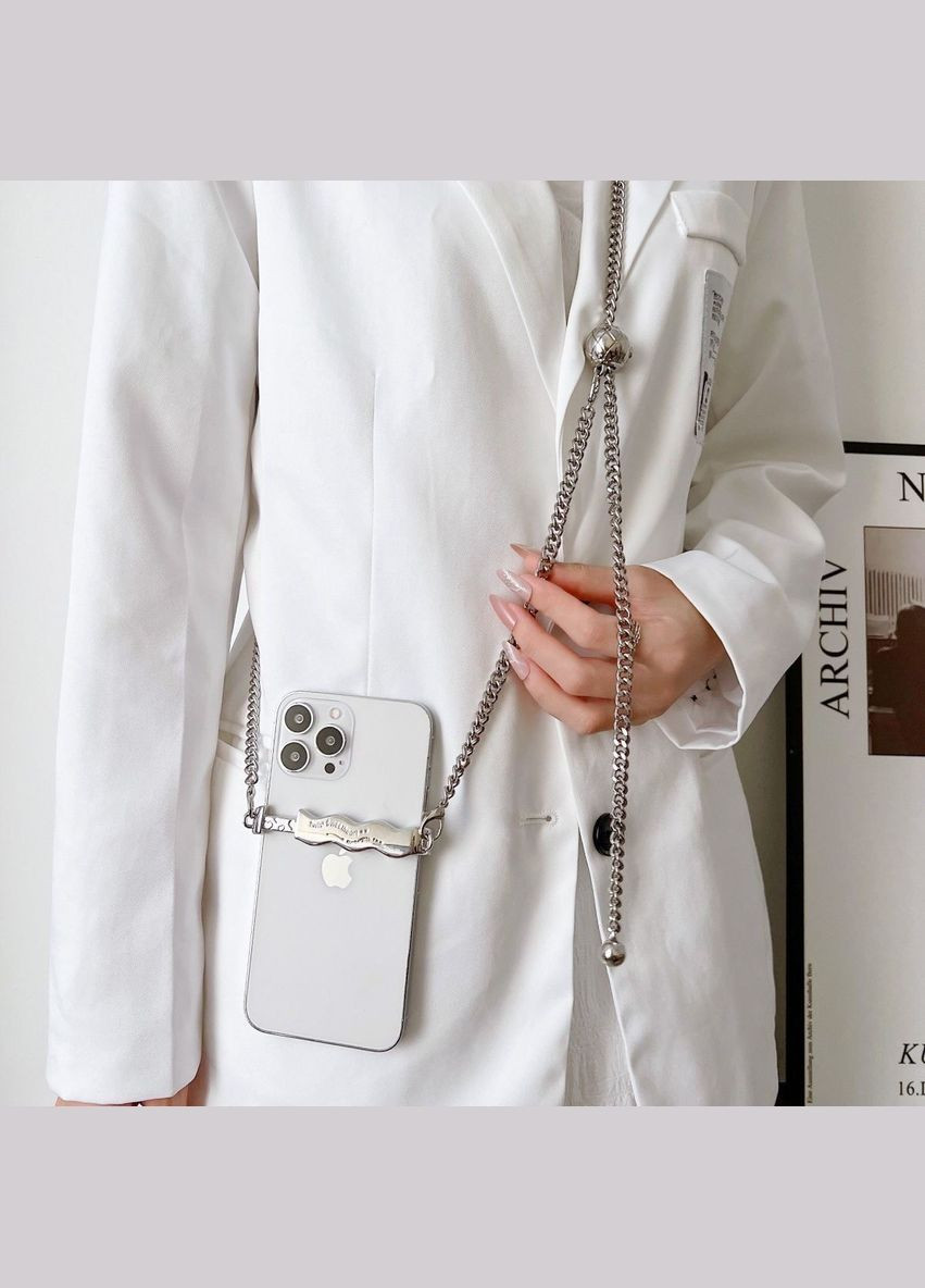 Витончений ремінець-ланцюжок для телефону з універсальним затискачем від 60 до 120 см No Brand (328958137)