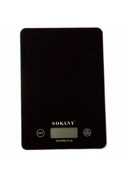 Кухонные весы SK19027B электронные до 5 кг черные Sokany (305389579)