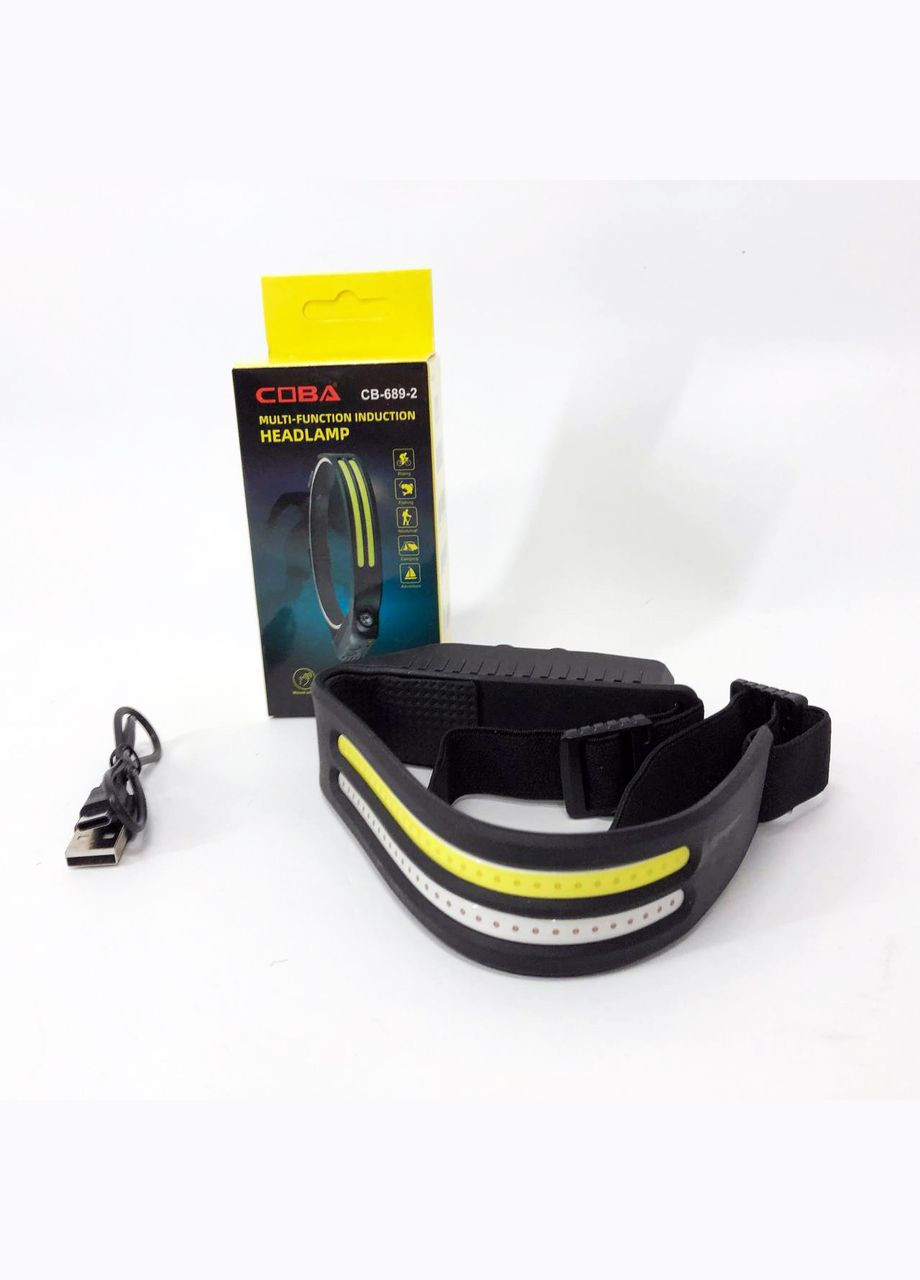 Налобный фонарь для автомеханика BL-W689-LM+2COB (white+red), Светодиодный фонарь CE-155 на лоб Bailong (351485941)