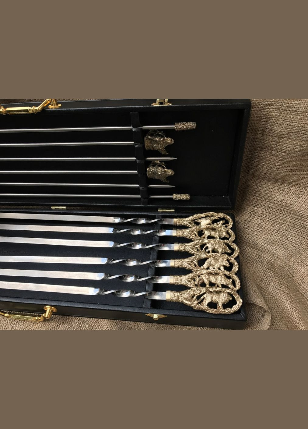 Набор шампуров с мангалом Люкс 7 предметов 47330063 NB Art (346528222)