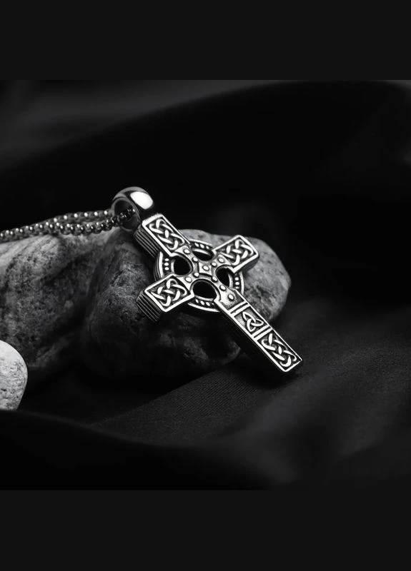Жетон на шею крестик Celtic Royal Bracelets цепочка нержавеющая сталь One size 60см (457) Cross (329426079)