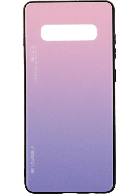 Чехол-накладка Gradient Glass Case Samsung Galaxy S10+ Pink Toto (301470787)