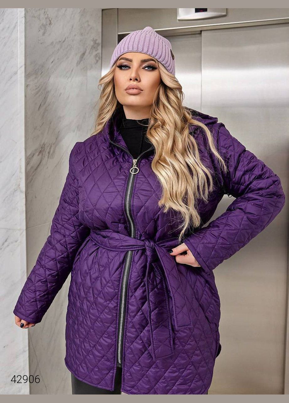 Фіолетова демісезонна куртка-жилет зі знімними рукавами куртка-трансформер Liton