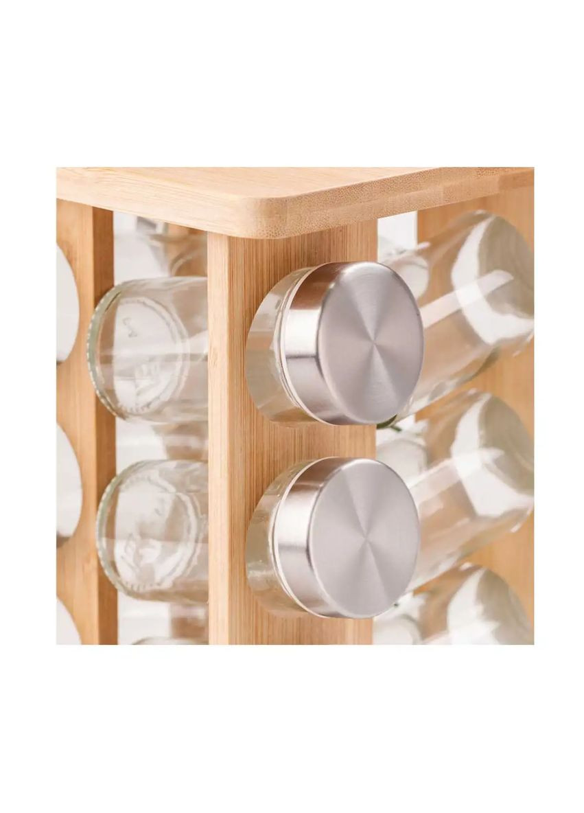 Набор емкостей для специй 12 баночек по 100 мл на деревянной подставке TS Kitchen (323652616)