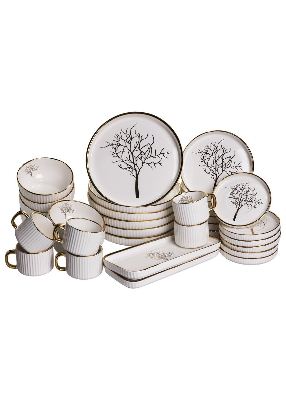 Столовый набор посуды 32 предмета на 6 персон Valentina фарфоровый DS-32-O Yiwu (370974062)